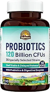 VITALITOWN Probiotics 120 Billion CFUs | 36 Strains