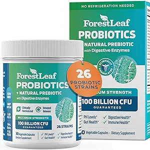 ForestLeaf Clinically Studied Probiotics 100 Billion CFU